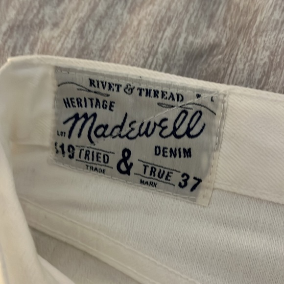 Madewell Rivet and Thread distressed high rise straight leg jeans size 31 - Picture 7 of 9